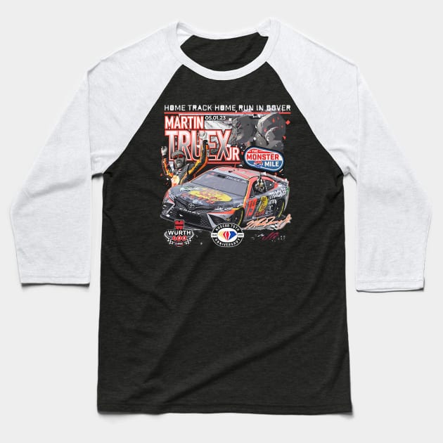 Martin Truex Jr. Checkered Flag Baseball T-Shirt by art.Hamdan